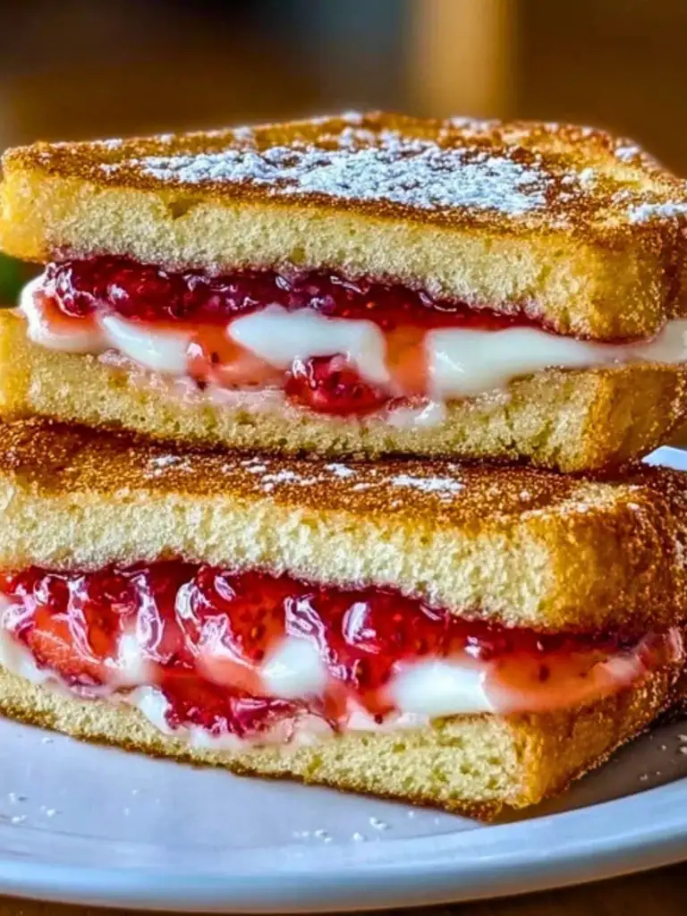 Fried Strawberry Cheesecake Sandwiches 2