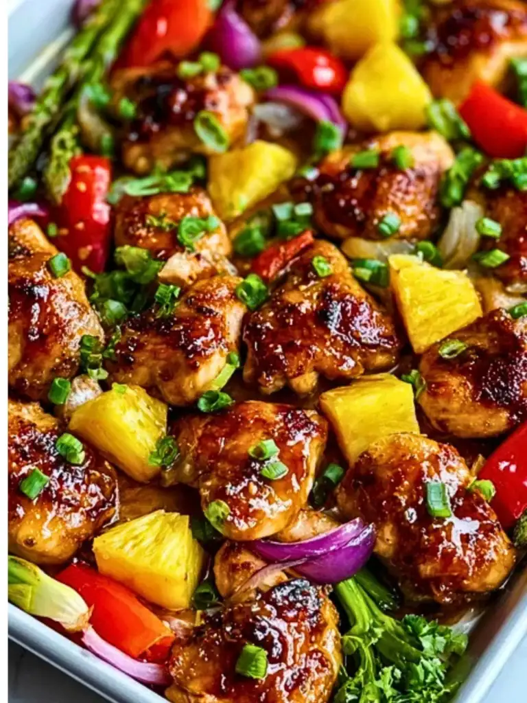 Hawaiian Chicken Sheet Pan 2