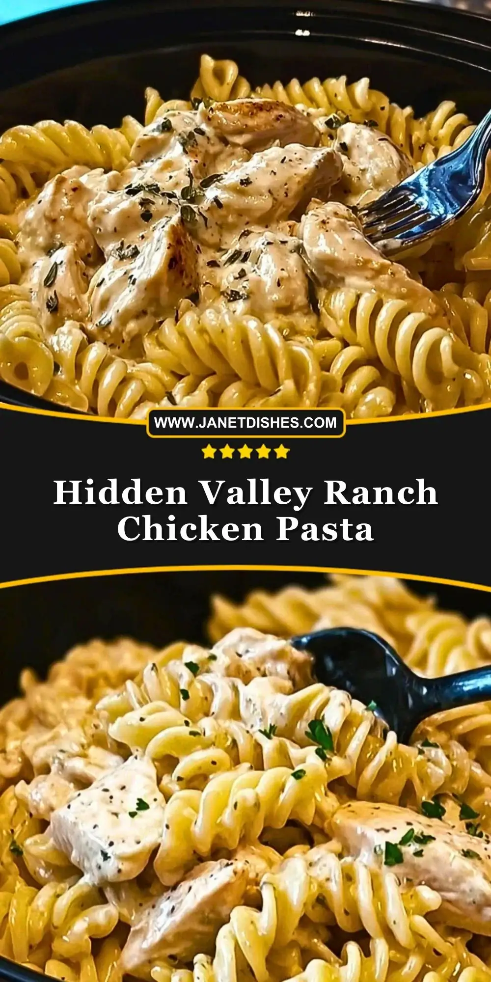Hidden Valley Ranch Chicken Pasta Pin 1