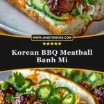 Korean BBQ Meatball Banh Mi Pin
