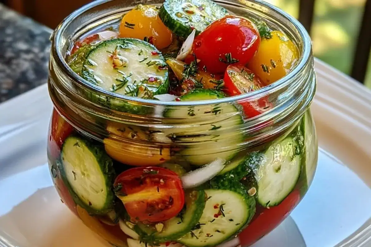 Marinated Cucumbers, Onions, and Tomatoes 1