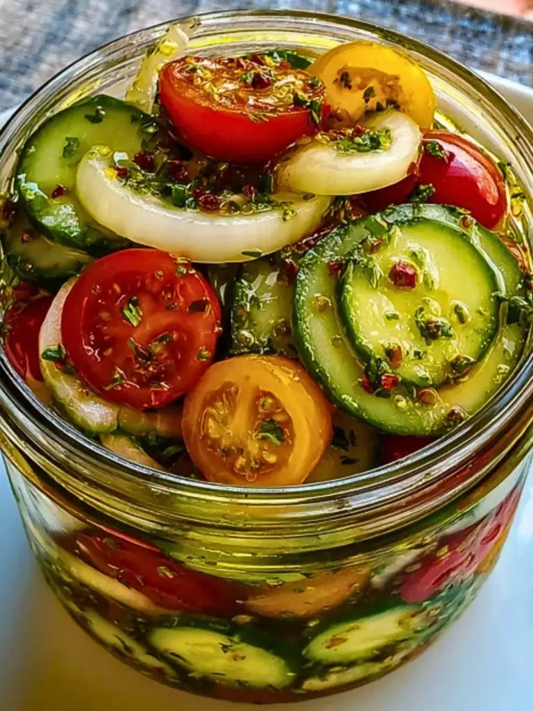 Marinated Cucumbers, Onions, and Tomatoes 2