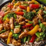 Next-Level Teriyaki Chicken Stir-Fry with Rainbow Veggies & Wild Rice 1