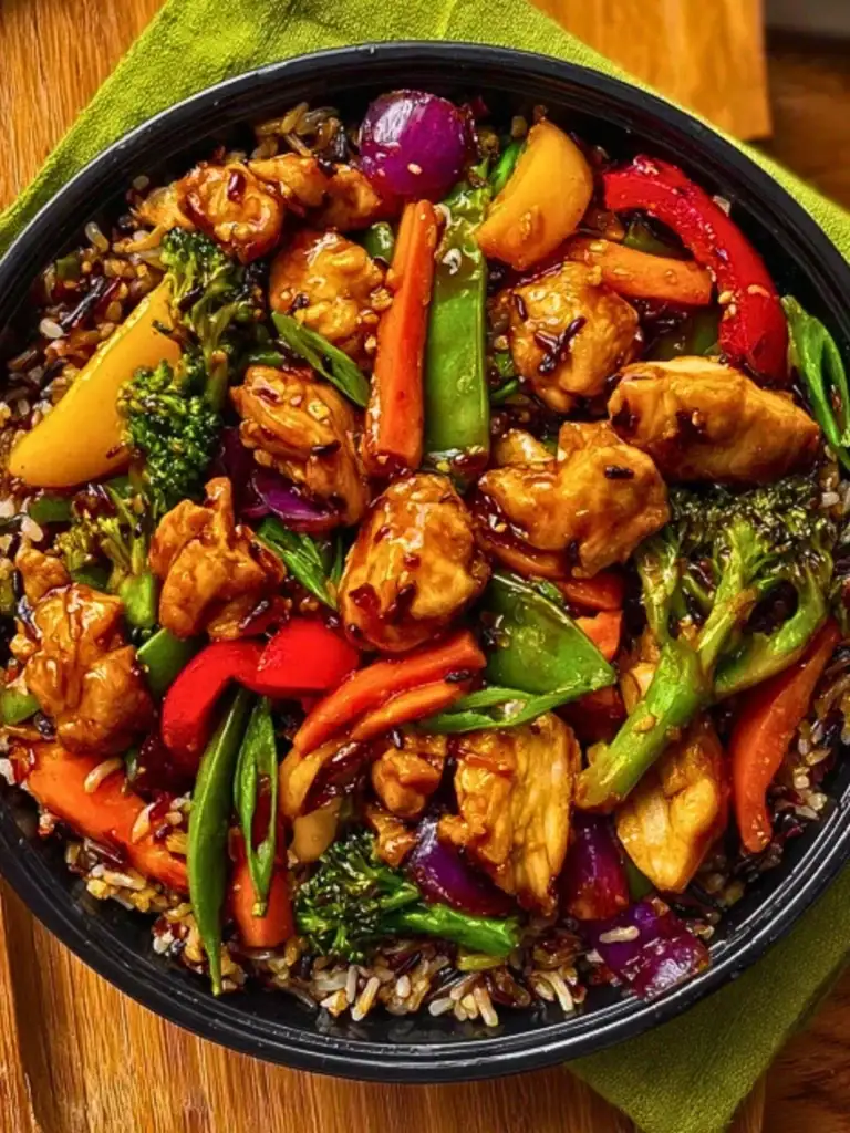 Next-Level Teriyaki Chicken Stir-Fry with Rainbow Veggies & Wild Rice 2