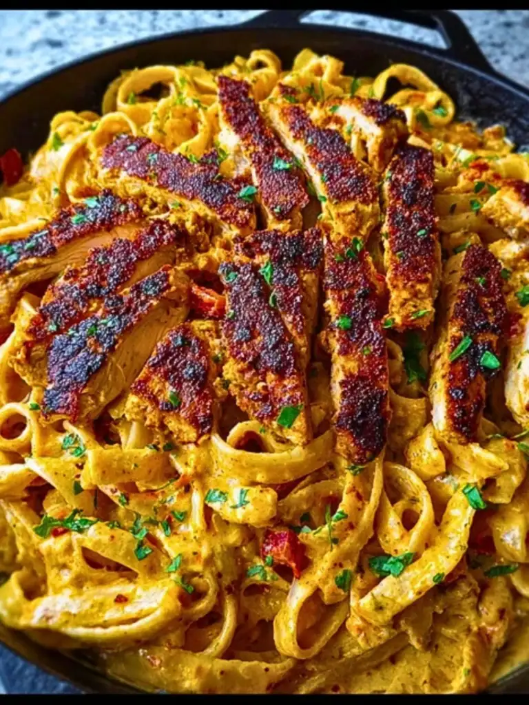 One-Pan Creamy Sweet and Spicy Cajun Chicken Pasta 2