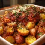 Oven-Roasted Cajun Chicken and Garlic Potatoes with Parmesan 1