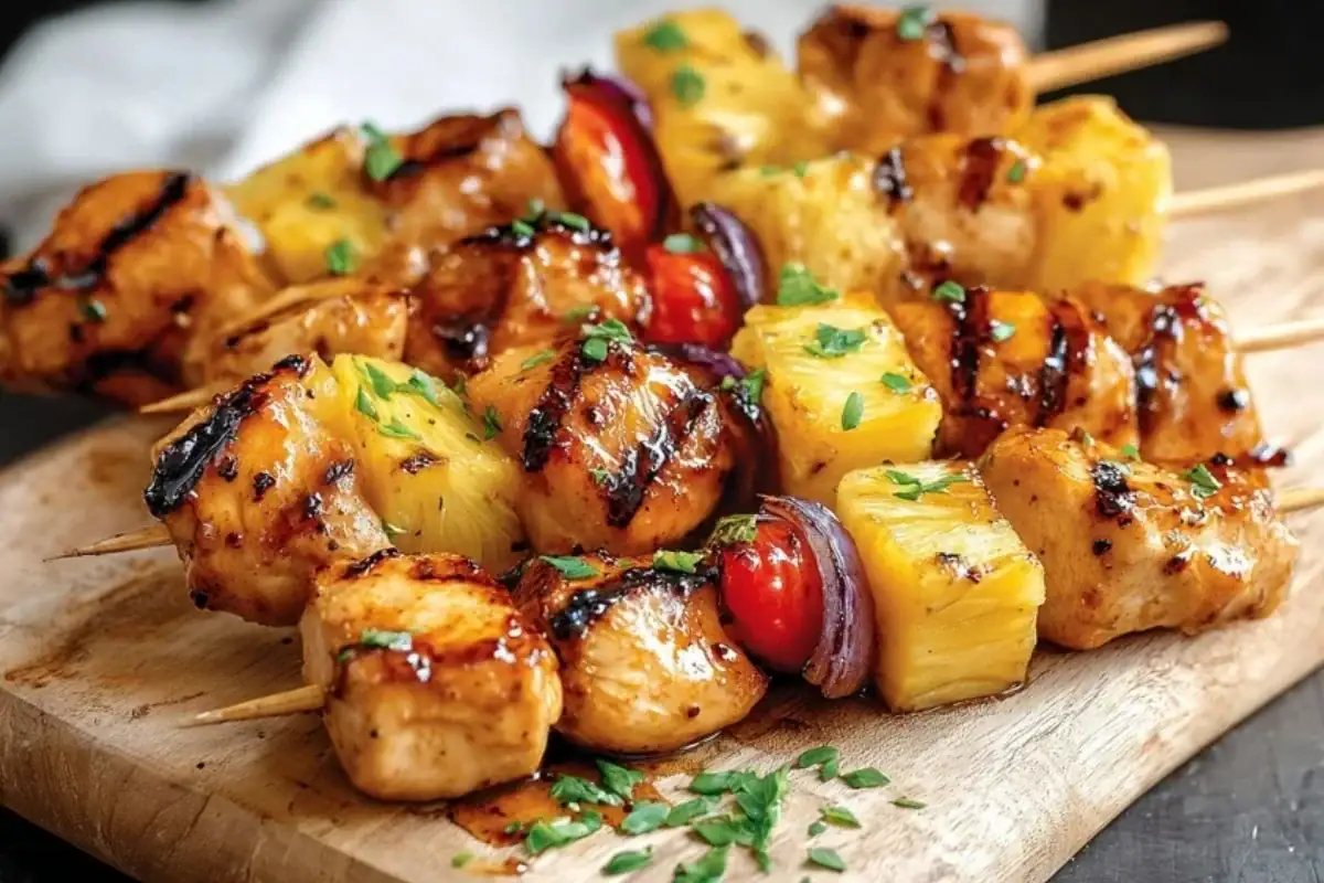 Pineapple Chicken Kabobs 1