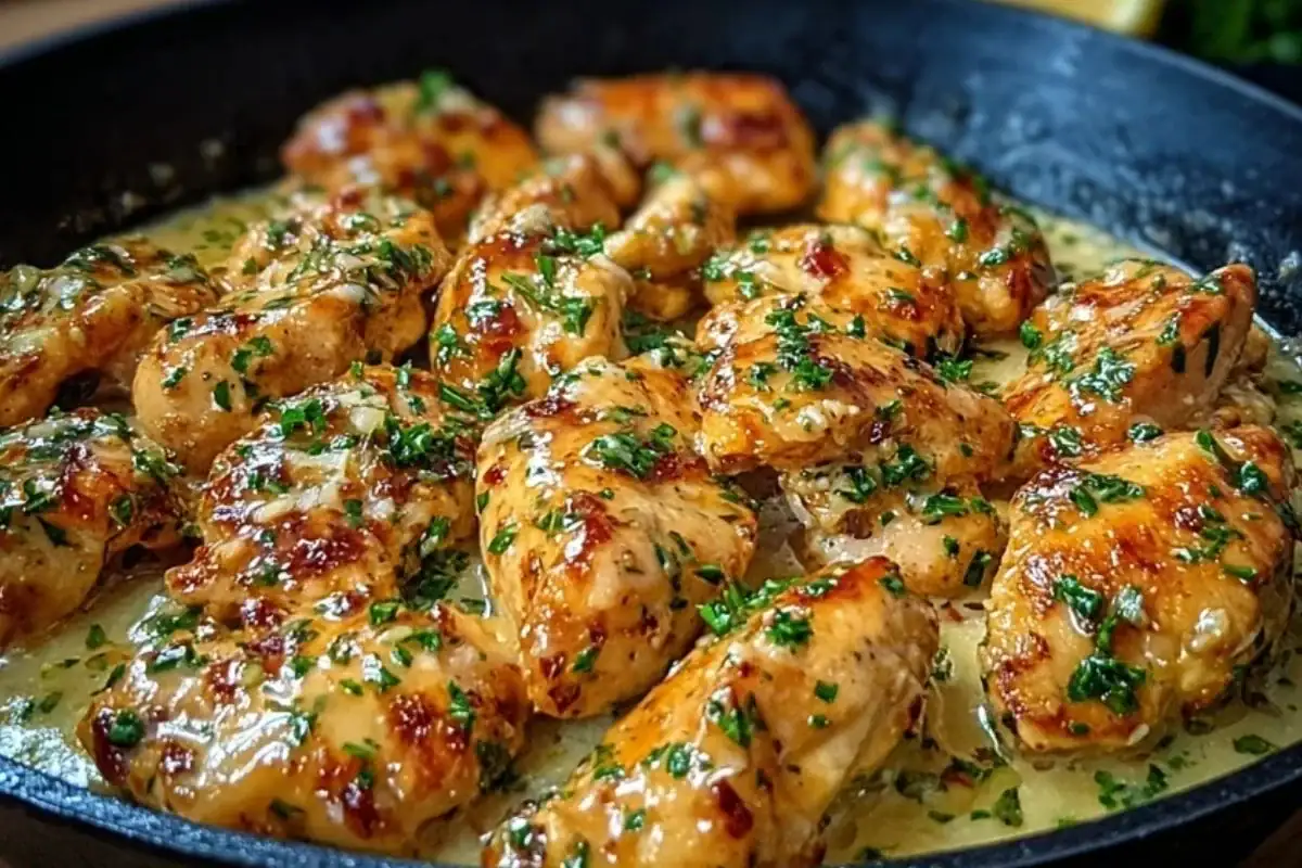 Texas Roadhouse-Style Garlic Butter Chicken Skillet 1