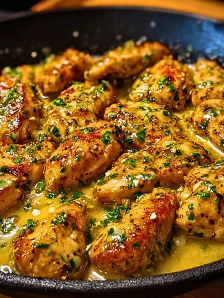 Texas Roadhouse-Style Garlic Butter Chicken Skillet 2