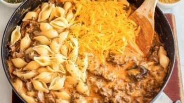 Creamy Beef and Shell