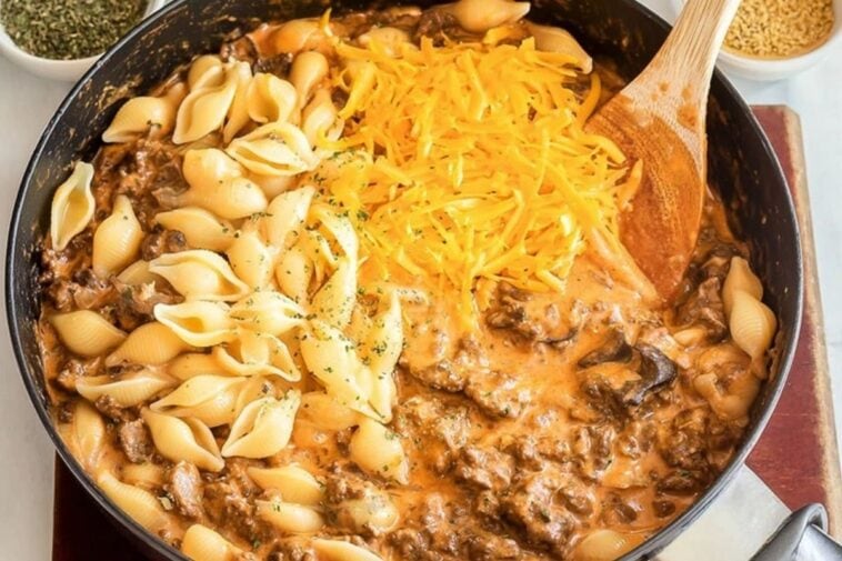 Creamy Beef and Shell