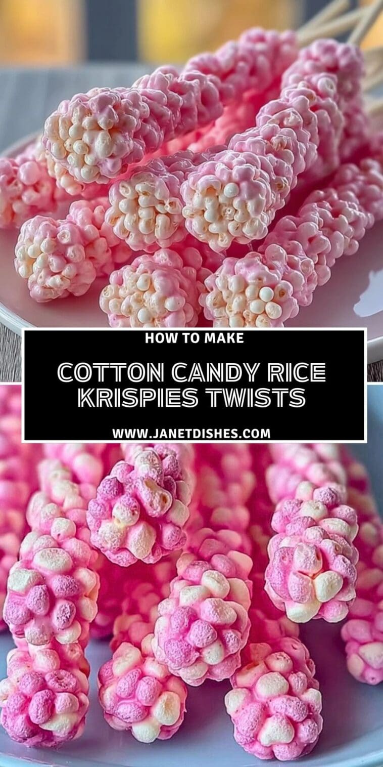 Cotton Candy Rice Krispies Twists