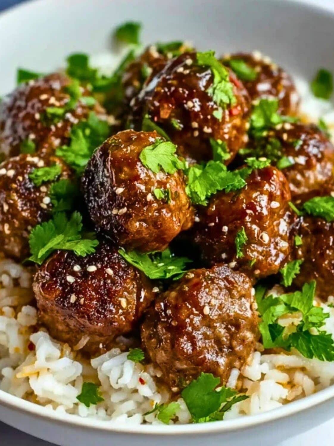Fried Rice Meatball Meatballs and Rice Bowl